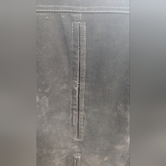 Dark Brown Suede/leather Danier Jacket - Picture 4 of 6